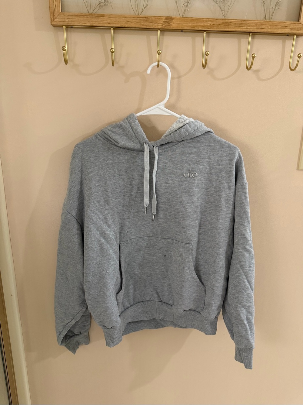 Alo yoga Gray Hooded Sweatshirt